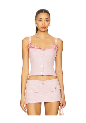 Fait Par Foutch Evelyn Top in Rose. Size M. Also in L, S, XS, XXS.