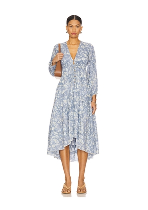 Free People Pappiet Midi Dress in Blue. Size M. Also in S, XS.