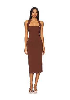 House of Harlow 1960 x REVOLVE Melody Midi Dress in Chocolate. Size S. Also in M, XL.