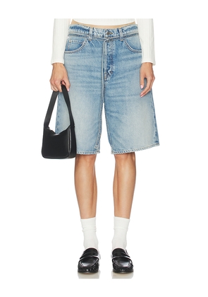 GRLFRND Taylor Oversized Belted Jort in Blue. Size M. Also in XXS, XS, S, L.