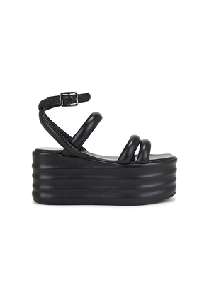Free People Iris Flatform Sandal in Black. Size 10. Also in 7.5.