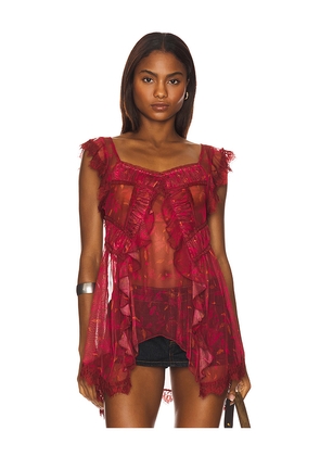 Free People x REVOLVE Ivie Tunic in Red. Size M. Also in L, XS.