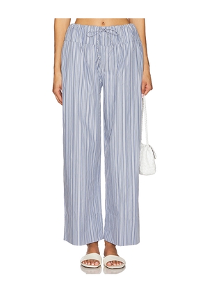 FAITHFULL THE BRAND Vieu Relaxed Pant in Blue. Size S. Also in L.