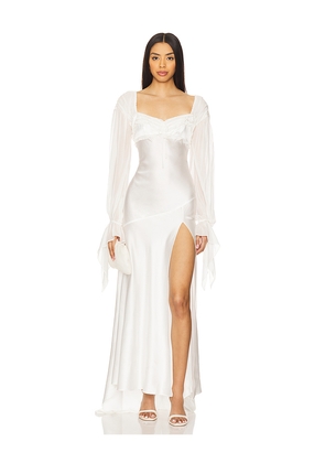 For Love & Lemons Evy Gown in White. Size 0. Also in 10, 2, 8.