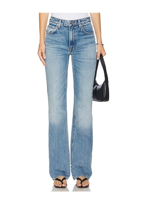 GRLFRND Melanie High Rise Boot Cut in Blue. Size 25. Also in 24, 27, 28, 32.