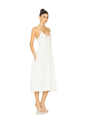 Free People x REVOLVE Ezra Midi Dress in Ivory. Size 8. Also in 2.