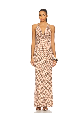 House of Harlow 1960 x REVOLVE Sabrina Maxi Dress in Brown. Size M. Also in L, S, XL, XS, XXS.