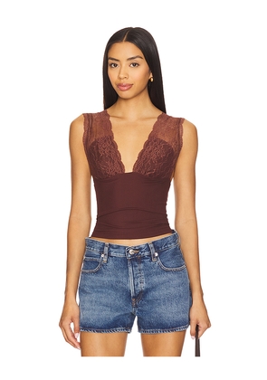 Free People Power Play Cami in Burgundy. Size S. Also in L, XL, XS.