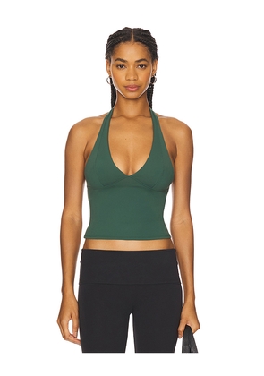 Free People x Intimately FP Still Here Halter In Pineneedle in Dark Green. Size M. Also in L, XL.