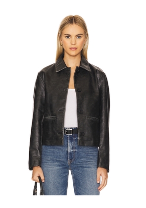 Free People x We The Free Hera Faux Leather Jacket In Black in Black. Size M. Also in XL.