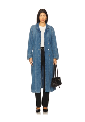 Free People x We The Free Monique Indigo Duster In Sunlight Blue in Blue. Size S. Also in M, XS.