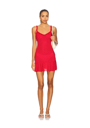 Indah Camilla Mini Dress in Red. Size M. Also in XS.