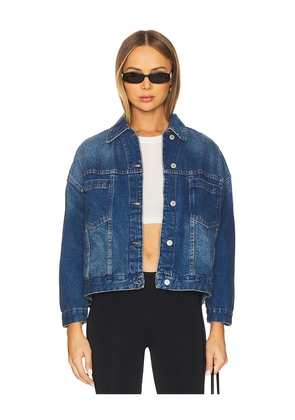 Free People x We The Free Opal Swing Denim Jacket in Blue. Size M. Also in L, S, XS.
