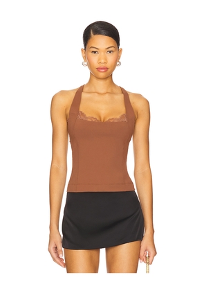 Free People Looking Good Cami in Brown. Size M. Also in L, XL, XS.