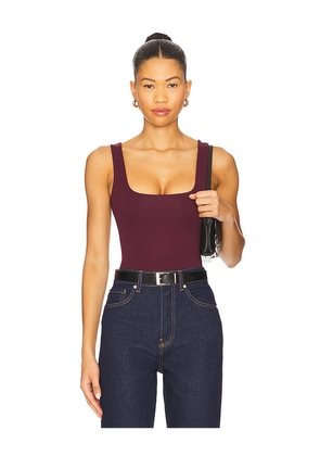 Good American Sculpting Modern Tank Bodysuit in Burgundy. Size XL/1X. Also in XXL/2X, XXXL/3X.