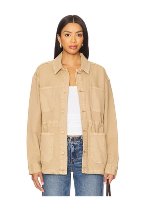Good American Canvas Jacket in Tan. Size M. Also in S, XL/1X, L, XXL/2X, XXXL/3X, XXXXL/4X.
