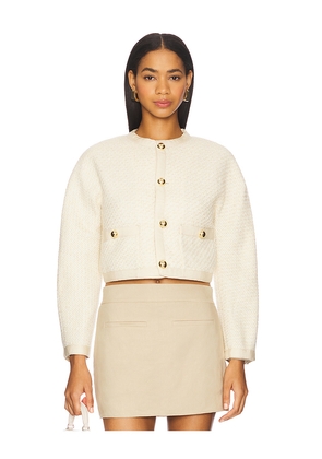 FRAME The Trim Jacket in Ivory. Size 2. Also in 6.