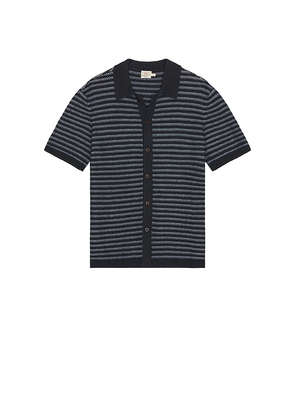 Faherty Sweater Shirt in Navy. Size M. Also in S, L, XL/1X.