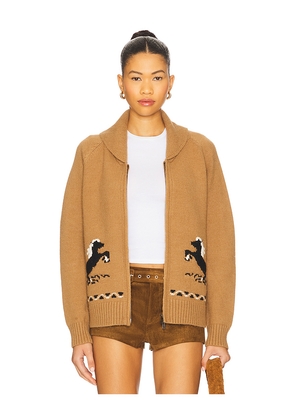 HEARTLOOM Grant Cardi in Brown. Size M. Also in S, XS.