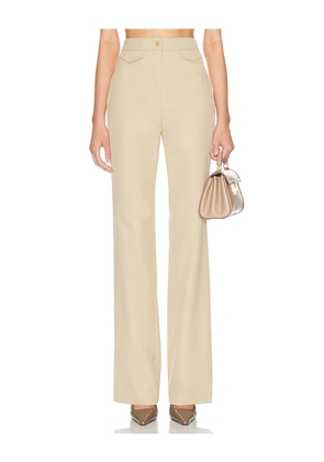 Helsa The Kick Flare Suit Pant in Tan. Size M. Also in XXS, L, XL.