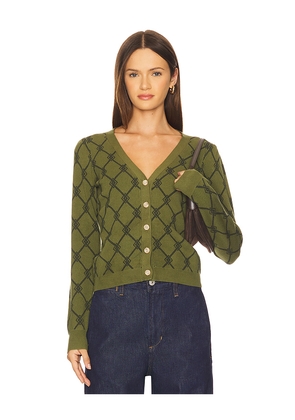 HEARTLOOM Luna Cardi in Green. Size XL. Also in XS, M.