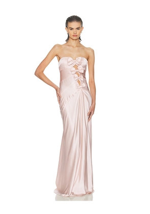 Helsa The Silk Faye Dress in Blush. Size M. Also in S, L, XL.