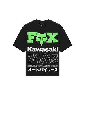 Fox Racing x Kawasaki Oversized Tee in Black. Size M. Also in S, L.