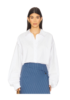 HERSKIND Klara Shirt in White. Size 38. Also in 40, 42.