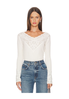 Free People Butterfly Cuff Top in Ivory. Size S. Also in M, XS.
