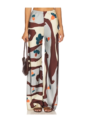 FAITHFULL THE BRAND Karys Pant in Slate,Chocolate. Size M. Also in XS, S.