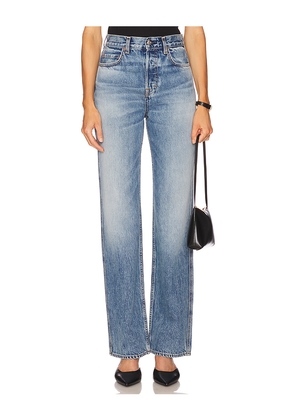 GRLFRND Graham High Rise Straight in Blue. Size 24. Also in 25, 23, 27, 28, 31, 32.