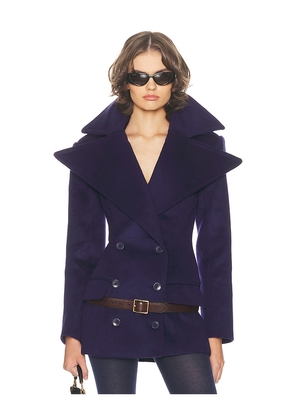 Helsa The Dramatic Collar Peacoat in Navy. Size M. Also in XXS, XS, S, L, XL.
