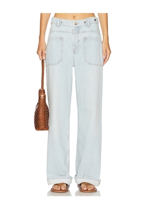 Free People x We The Free Palmer Cuffed Wide Leg In Daydream Blue in Blue. Size 28. Also in 29, 30, 32.