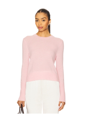 Guest In Residence Shrunken Crew Sweater in Pink. Size XL. Also in XS.