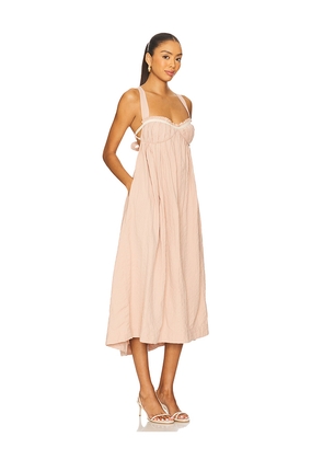 Free People Poppy Midi Dress in Blush. Size S. Also in M.