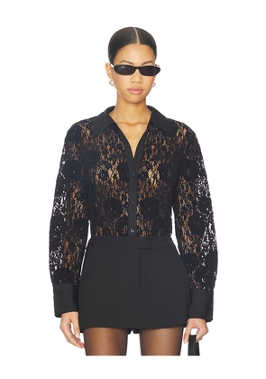 Free People Faith Button Down in Black. Size M. Also in L, XS.