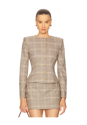 Generation Love Sirus Plaid Jacket in Grey. Size M. Also in XS, S, L, XL.