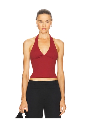 Free People Still Here Halter in Burgundy. Size M. Also in L, XL.