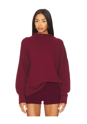 Free People x We The Free Torres Sweater In Dionysus in Burgundy. Size M. Also in XS, S, L, XL.