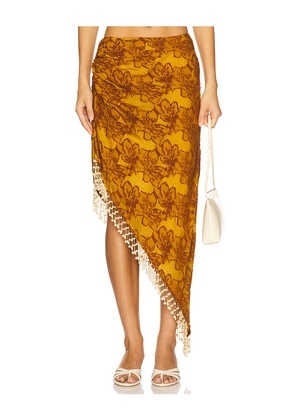 House of Harlow 1960 x REVOLVE Gema Midi Skirt in Burnt Orange. Size M. Also in XS, S, L, XL.