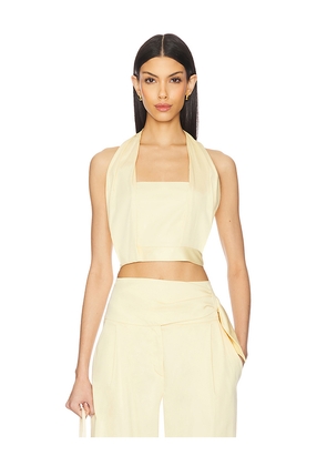 IRO Charlotte Top in Lemon. Size 38/6. Also in 34/2, 40/8.