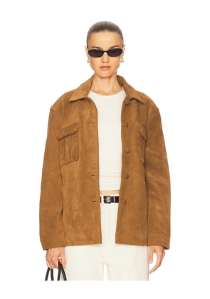 HEARTLOOM Saint Jacket in Brown. Size L. Also in XS, S, M.