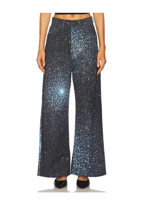 GIUSEPPE DI MORABITO Wide Leg Trousers in Black. Size 25. Also in 24, 26.