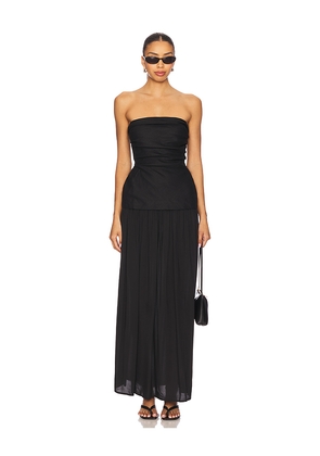 FAITHFULL THE BRAND Hedy Maxi Dress in Black. Size M. Also in L, S, XS.
