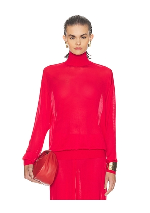 Helsa Madeira Turtleneck in Red. Size M. Also in S, L, XL.