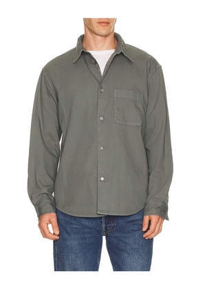 FRAME Modern Shirt in Blue. Size S. Also in XL/1X.