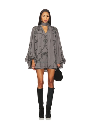 Free People Bali September Sun Mini Dress in Charcoal. Size M. Also in XS, S.