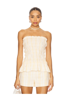 FAITHFULL THE BRAND Iris Top in Cream. Size M. Also in XS, S, L.