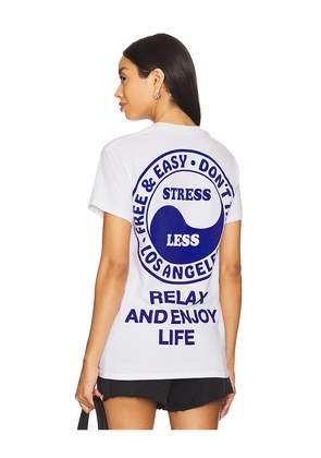 Free & Easy Lifesaver Tee in White. Size M. Also in S, L, XL/1X.