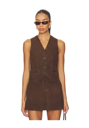 GIUSEPPE DI MORABITO Top in Brown. Size 40. Also in 38, 42.